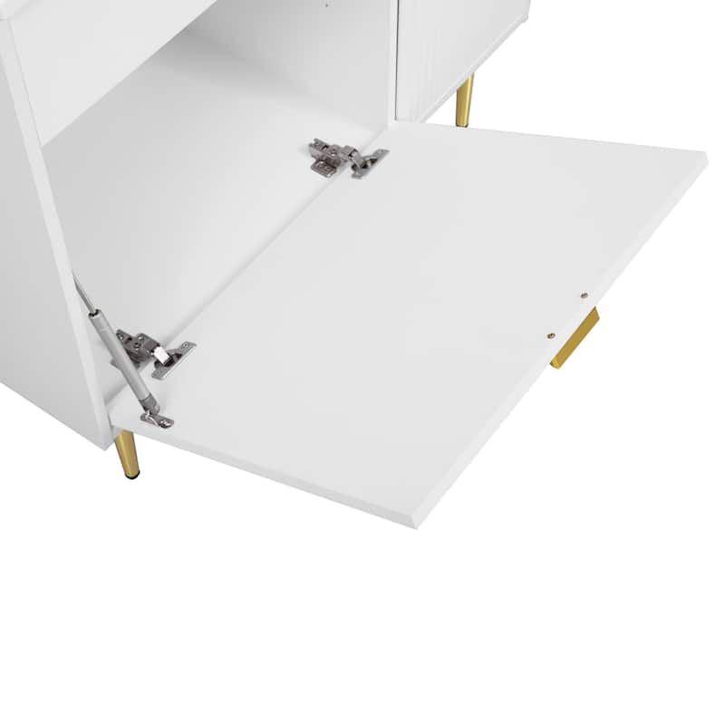 36"Bathroom Vanity with Resin Basin Sink,Modern Bathroom Sink Cabinet,Storage Cabinet with Soft-Closing Door and Drop-Down Door