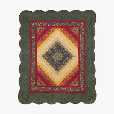 Donna Sharp's Spice Postage Stamp Throw UCC