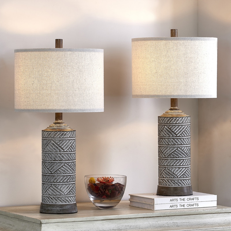 Distressed cheap lamp set