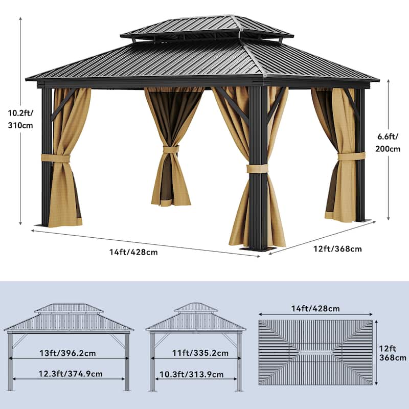 Outdoor Aluminum Canopy Gazebo