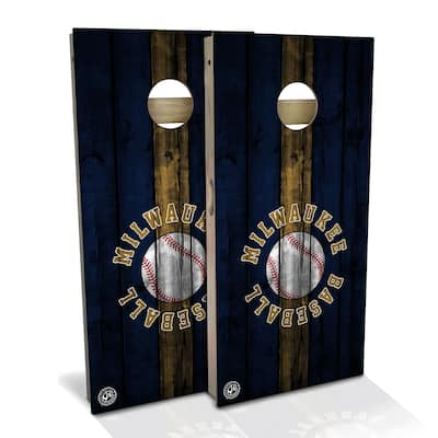 Milwaukee Baseball Outdoor Cornhole Board Set