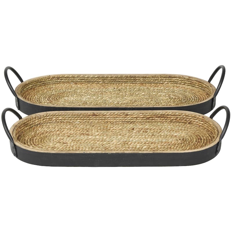 Wooden Living Room Decor Tray - Set of 2 - Roche River Decor