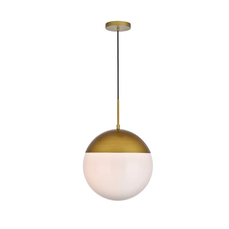 1-Light Pendant with 14 inch Frosted White Glass