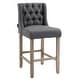 preview thumbnail 12 of 12, GZMR Elegant Fabric Tufted Counter Stool ( Set of 2)
