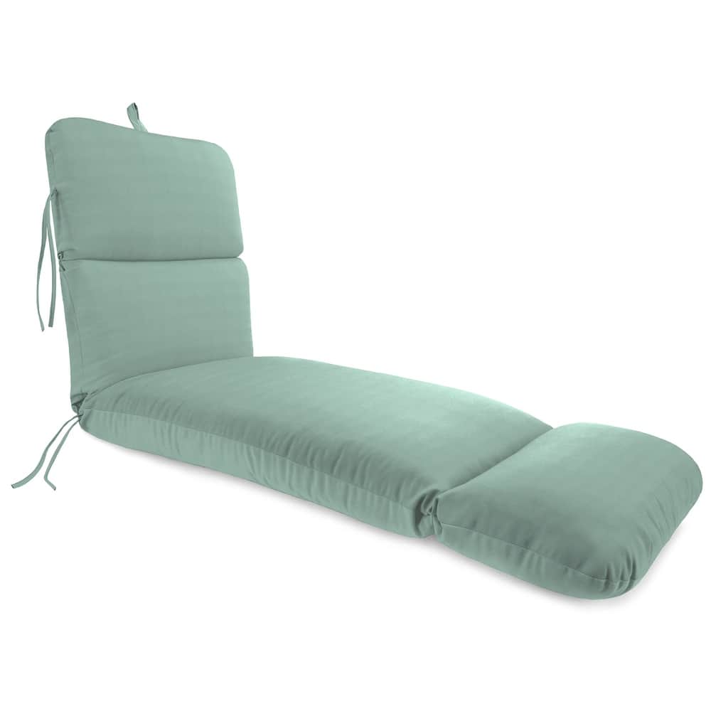 Sunbrella 74" x 22" Outdoor Chaise Lounge Cushion with Ties and Loop - 74'' L x 22'' W x 5'' H