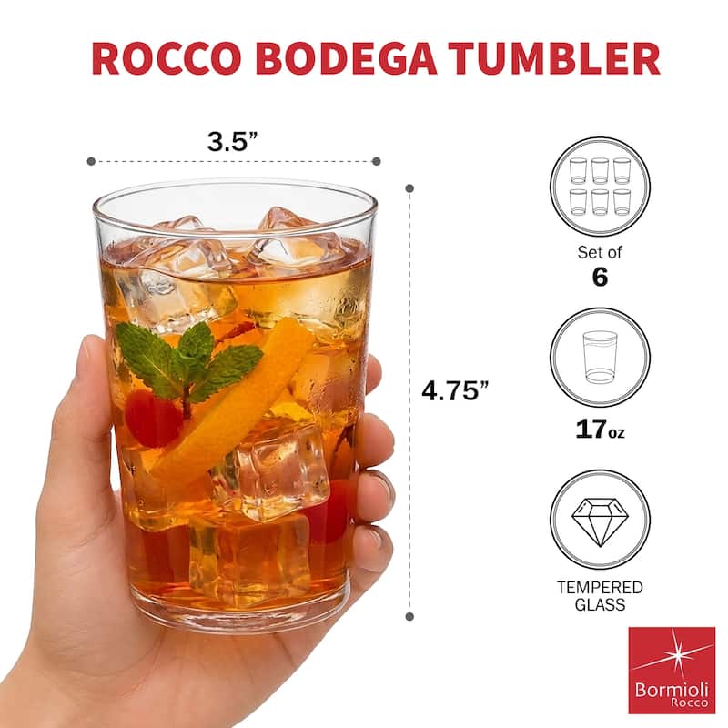 Bormioli Rocco Set of 6 Bodega Tumbler