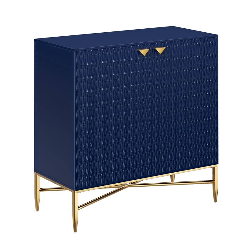 2 Door White Locker Accent Cabinet