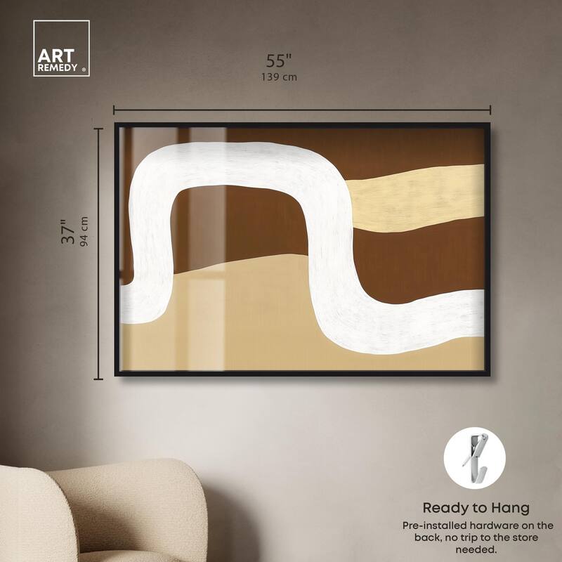 Minimal Wavy II Shadowbox by Art Remedy