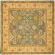 preview thumbnail 7 of 49, SAFAVIEH Handmade Anatolia Leola Traditional Oriental Hand-spun Wool Rug 8' Square - Light Blue/Ivory - Square