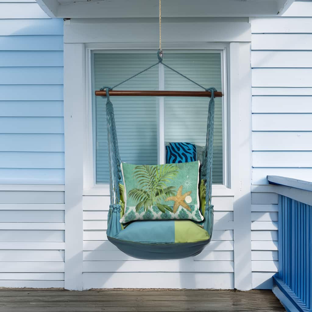 Magnolia Casual Swing Set 4 piece - Meadow Mist Stripe w/ Starfish and Palm