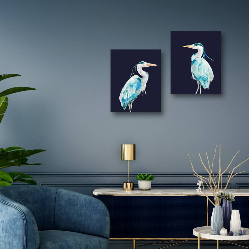 Shorebird on Blue I, Shorebird on Blue I by Patti Mann Canvas Art Prints