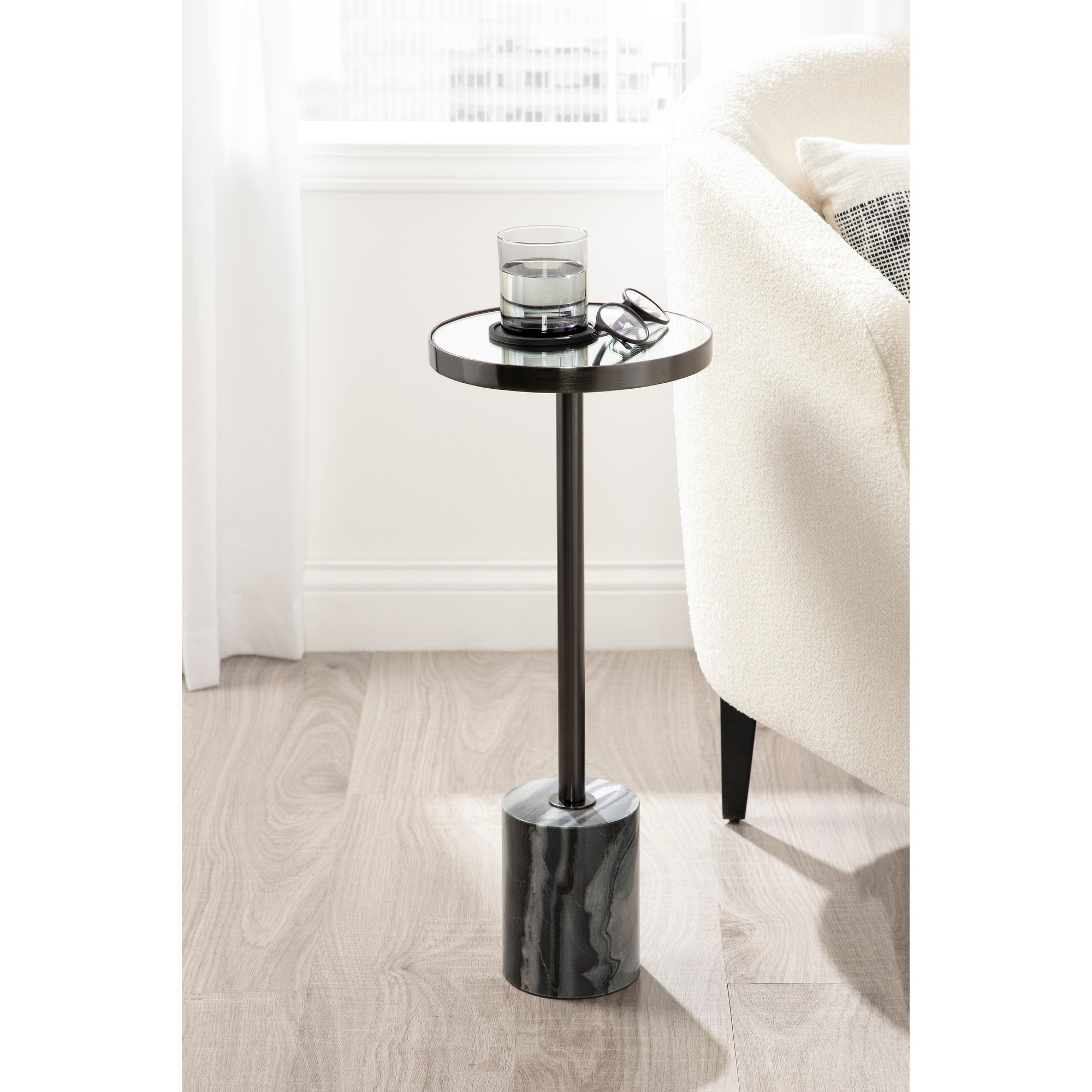 Kate and Laurel Hescott Mirrored Drink Table
