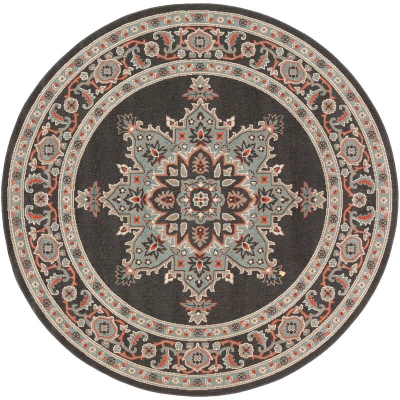 Livabliss Cesare Medallion Indoor/ Outdoor Area Rug