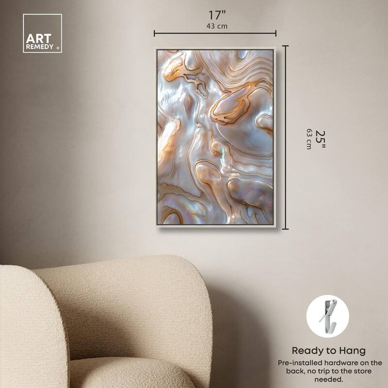 Fluid Preciousness I Canvas by Art Remedy
