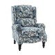 preview thumbnail 32 of 100, Olympus Upholstered Classic Manual Wingback Recliner with Spindle Legs by HULALA HOME