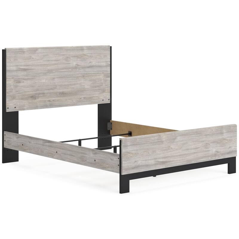 Signature Design by Ashley Vessalli Gray/Black Panel Bed