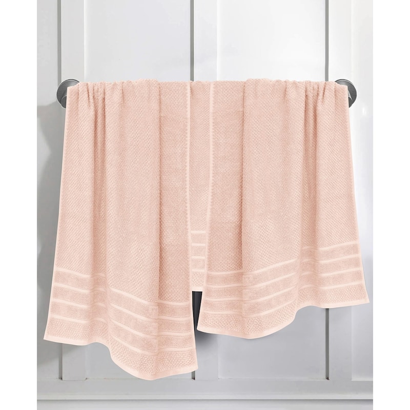 Feather and Stitch NY 650 GSM Premium Cotton 6 Piece Towel Set Super Absorbent Quick Dry Spa Quality