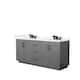 Option Dark Gray, Black Trim, Giotto Quartz Top