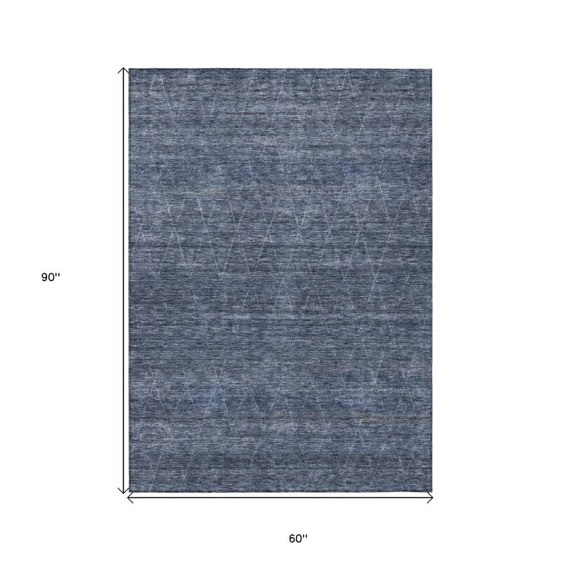 HomeRoots Geometric Transitional Rectangle Outdoor Rug
