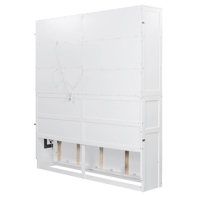 Twin Murphy Bed with Fold-Up Storage Design
