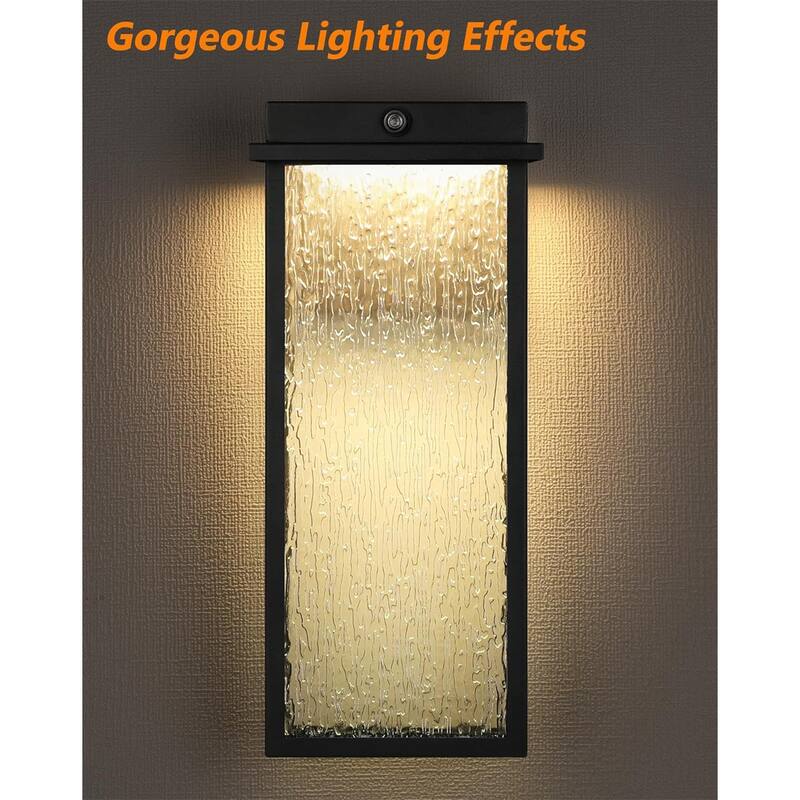 Outdoor Light Fixture Anti-Rust Wall Lantern Sconce, Integrated LED Porch Light