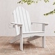 preview thumbnail 24 of 55, Patio HDPS Adirondack Chair Plastic Weather Resistant Outdoor Chairs Set of 4 - 30 in.W x 35 in.D x 36.5 in.H