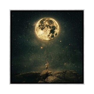 iCanvas "Pulling The Moon" by psychoshadow Framed - Bed Bath & Beyond ...