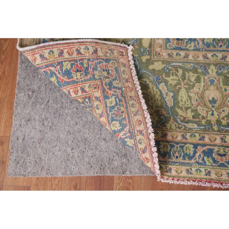 Hand Knotted Oriental 100% Wool Carpet Traditional Floral Pink Kashmar Area Rug - 12' 6'' X 9' 9''