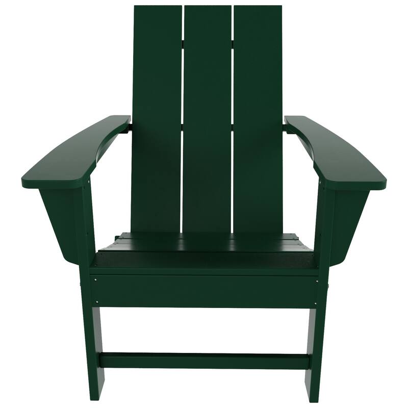 Shoreside Modern Poly Folding Eco-Friendly All Weather Adirondack Chair (Set of 8)