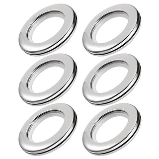 Eyelet Rings Pack Of 30 Drapery Curtain Rings Silver 1 5 Inch