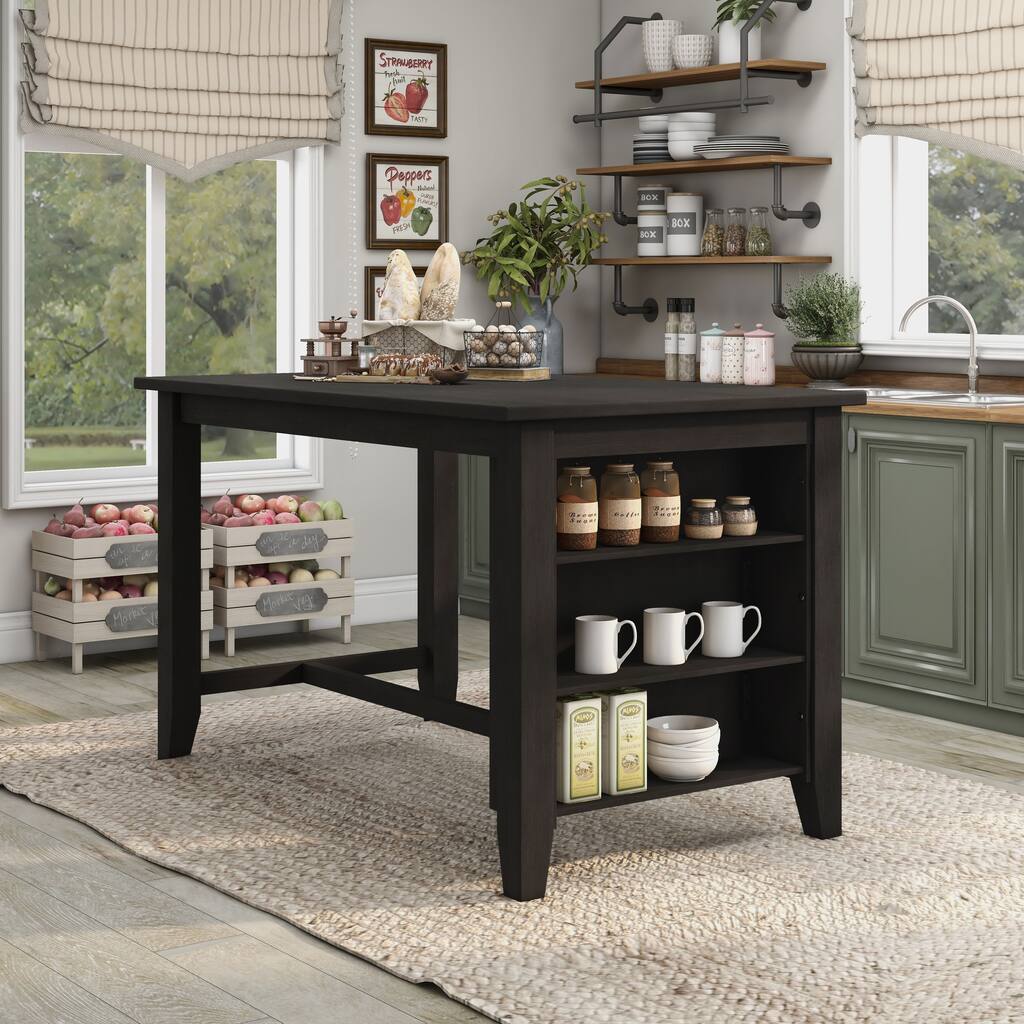 Carson Carrington Bolgheri Dark Walnut 60-inch Counter Height Table