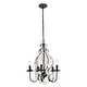 preview thumbnail 1 of 5, BLAISE Collection Pendant D17 H23 Lt:5 Oil rubbed bronze Finish Oil Rubbed bronze