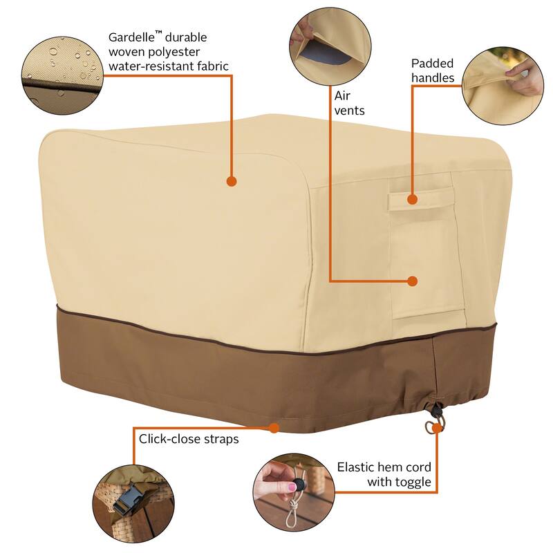 Classic Accessories Veranda Water-Resistant 29 Inch Rectangular Table Top Grill Cover