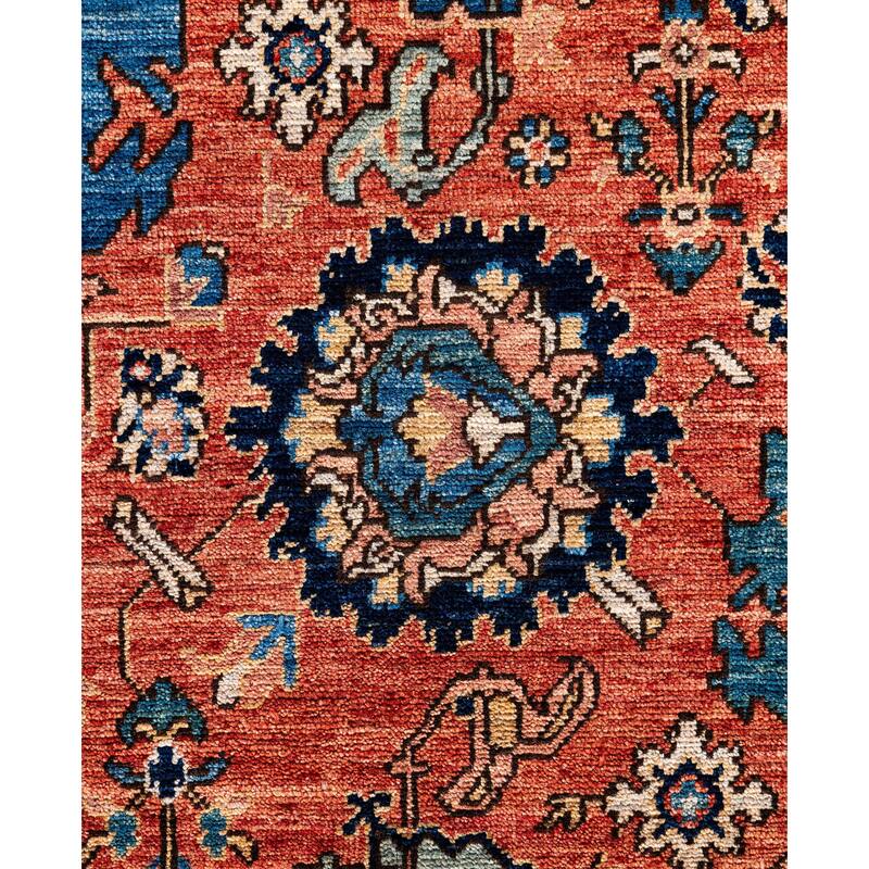 Serapi One-of-a-Kind Hand-Knotted Area Rug - Red - 9' 0" x 12' 0"