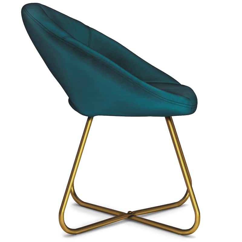 WYNDENHALL Laramie 24" Wide Mid Century Modern Accent Chair - 19.3" D x 26" W x 31.9"H