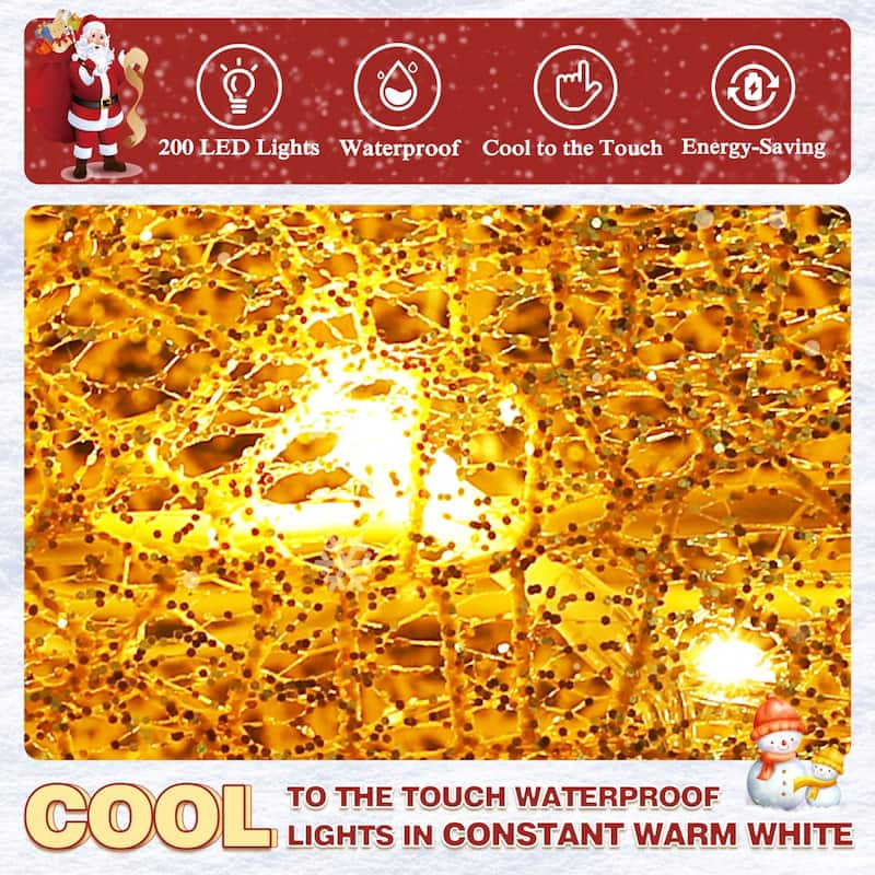 VEIKOUS 4.5 ft. 3D LED Reindeer Family Christmas Holiday Yard Decoration