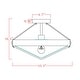 preview thumbnail 5 of 10, 15" Geofric Matte Silver Wood Grain Finish Semi Flushmount Ceiling Lamp