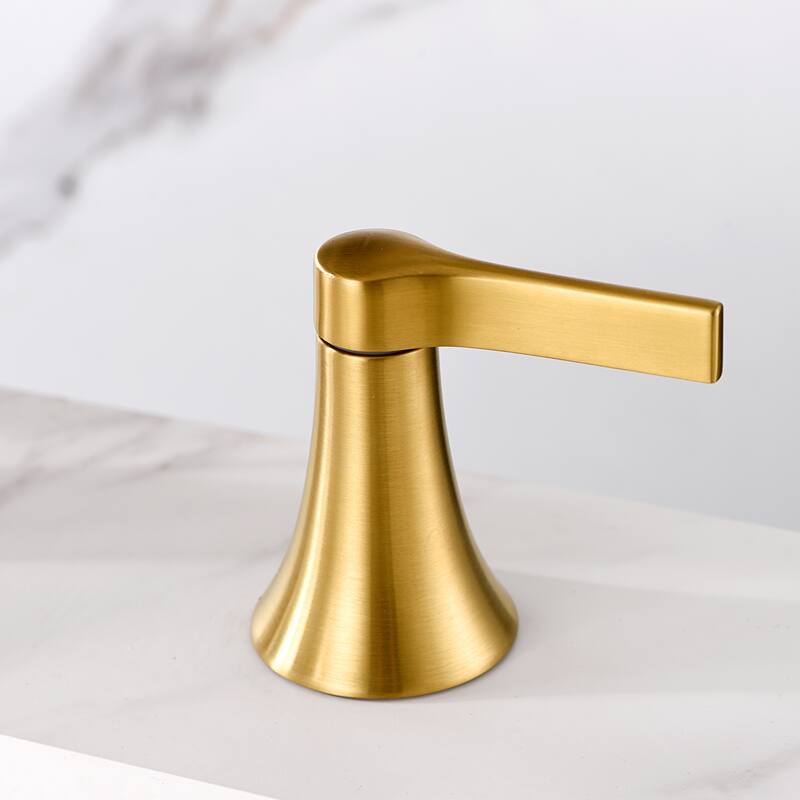 Luxier Reesley 8 in. Widespread 2-Handle Bathroom Faucet with Drain