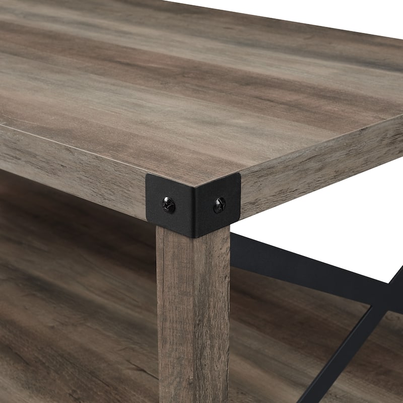 Middlebrook Kujawa Coffee Table with Metal Accents