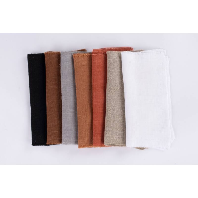 Raphael, Linen, Cocktail Napkin Set (Set of 4)