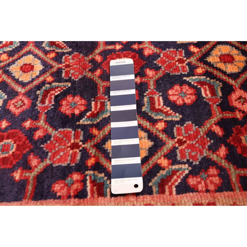 ECARPETGALLERY Hand-knotted Andelz Dark Navy Wool Rug - 3'7 x 10'10