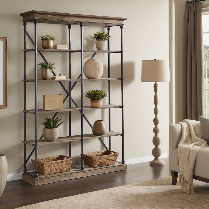 Dubrovnik Cornice Double Shelving Bookcase