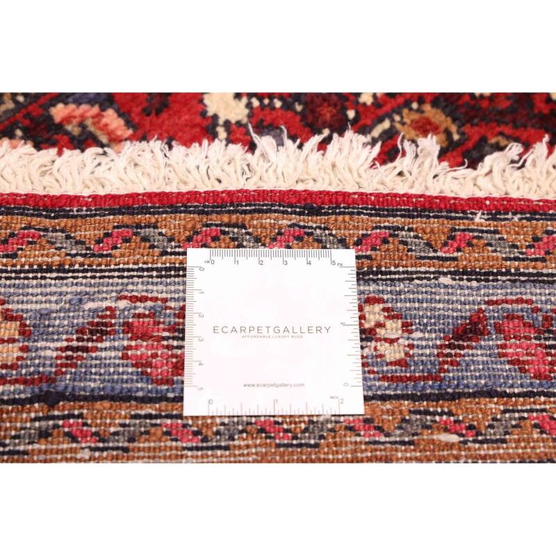 ECARPETGALLERY Hand-knotted Andelz Red Wool Rug - 2'11 x 10'7