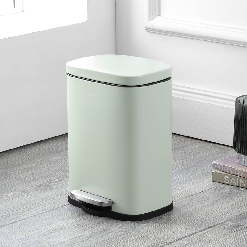 happimess 13-Gallon Trash Can with Soft-Close Lid and FREE Mini Trash Can