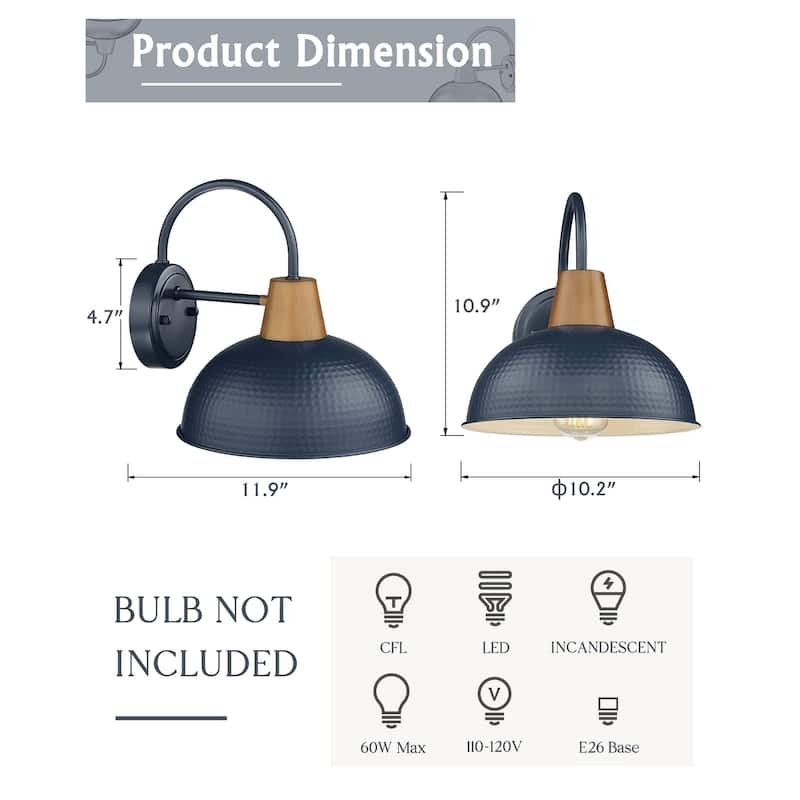 Barn Lights Outdoor Gooseneck Lighting Wall Sconces