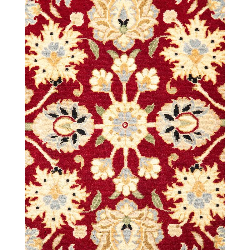 Overton Handknotted Wool Traditional Oriental Red Area Rug - 3' x 5'