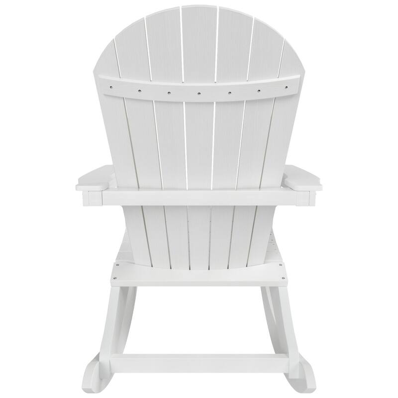 Vineyard HIPS Outdoor Eco-Friendly All Weather Seashell Rocking Adirondack Chairs (Set of 4)
