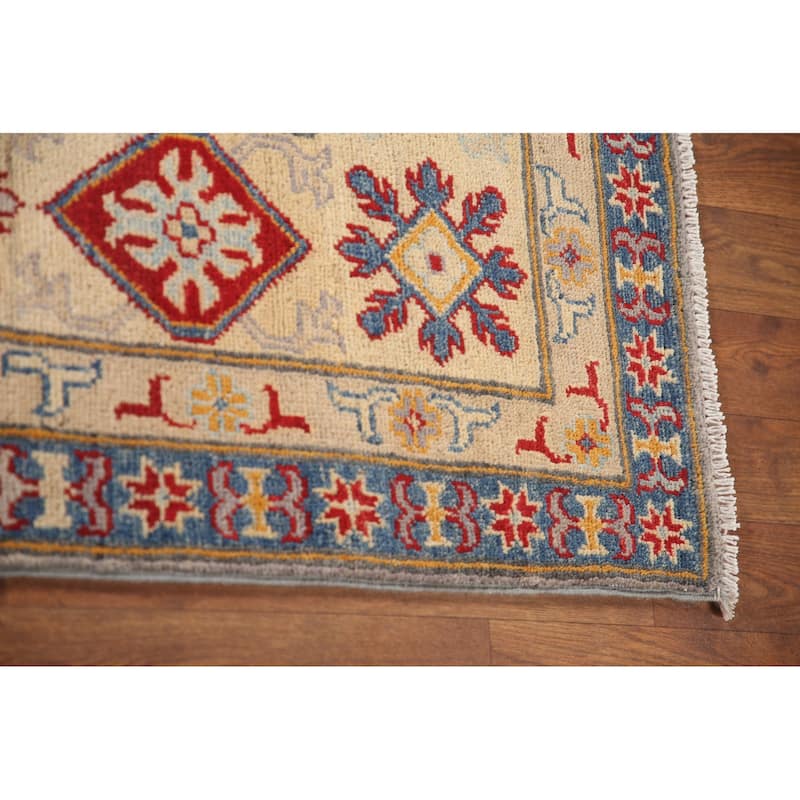 Oriental Kazak Area Rug Hand-Knotted Wool Carpet - 6'7" x 10'2"