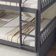 preview thumbnail 5 of 10, Full Over Full Rubber Wood Bunk Bed with Trundle , Detachable Design Converts to Two Full Beds