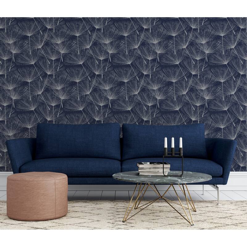 Arthouse Kazue Metallic Dandelion Wallpaper